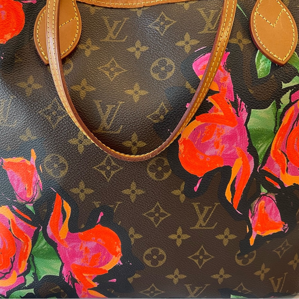 ‼️SOLD‼️Louis Vuitton Neverfull MM Monogram - Stephen Sprouse Rose - Picture 15 of 17
